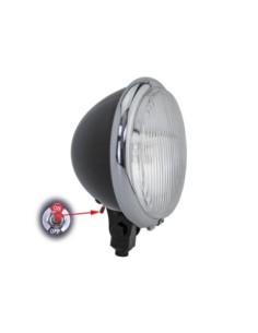 Bates Head Light Led 5 3/4 Black/Chrome.